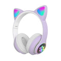 Fone de Ouvido Bluetooth 5.0 com Orelhas de Gato e LED – Som de Alta Qualidade, Design Fofo e Conforto Total!
