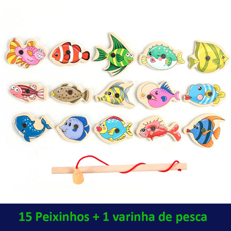 Pesca Magnética Kids Com 33 Peças