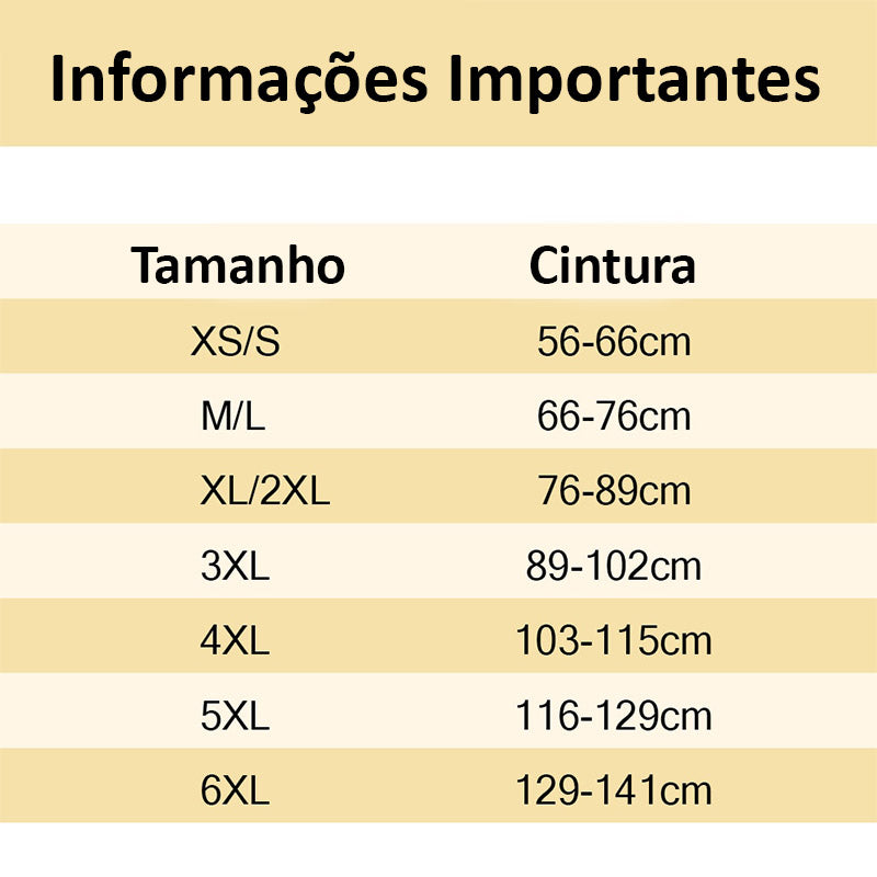 Cintura Alta Modeladora Para Perda De Medidas