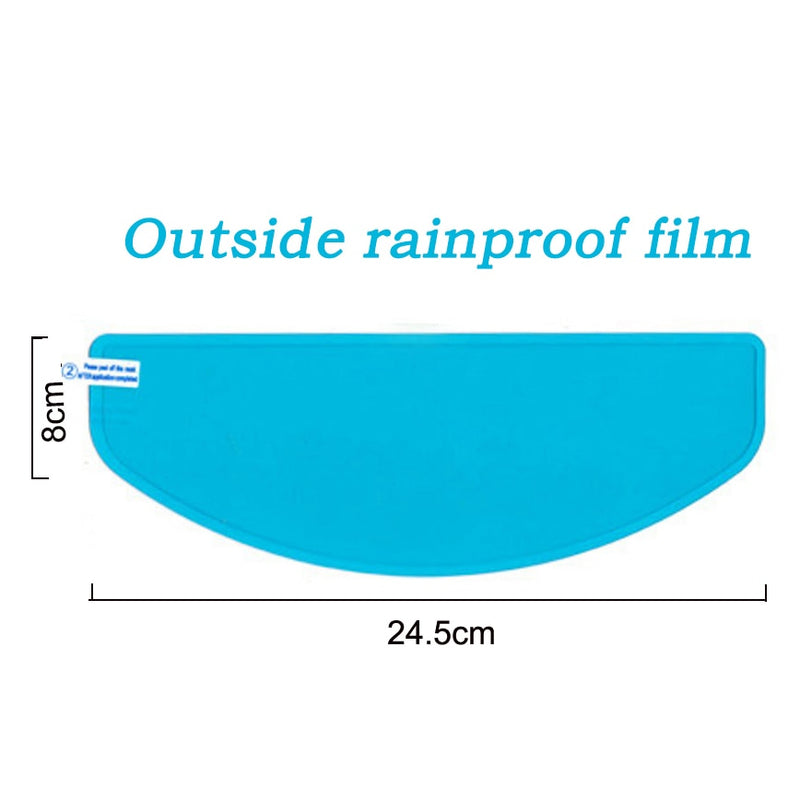 Película Anti-Chuva Para Visor Do Capacete Adesivos Para Motoqueiro