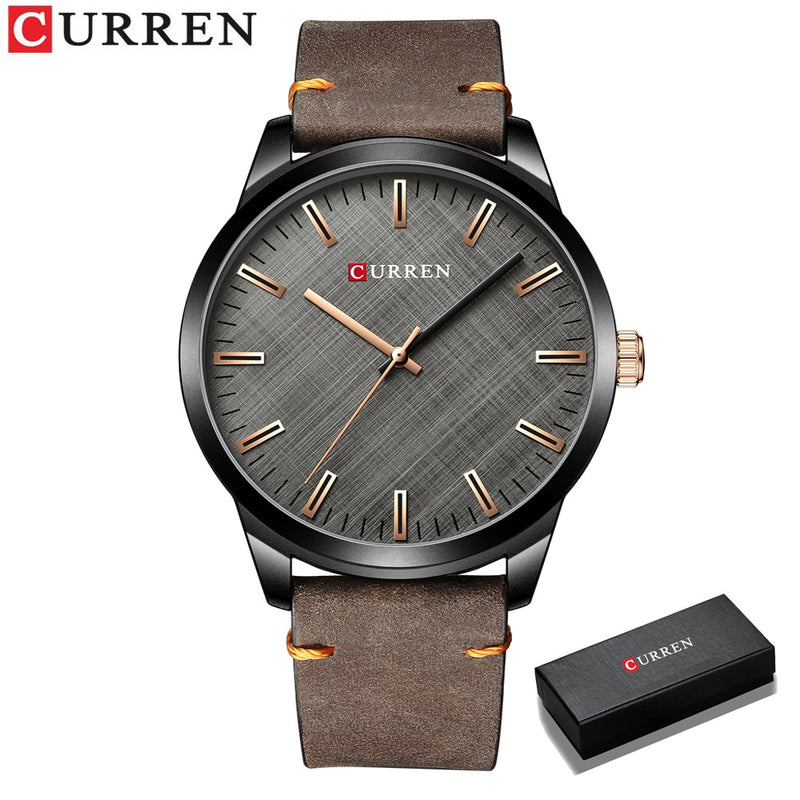 Relógio Masculino Quartzo Fashion Elegante Curren