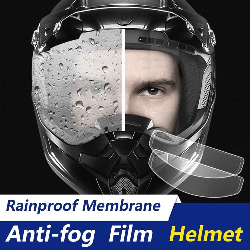 Película Anti-Chuva Para Visor Do Capacete Adesivos Para Motoqueiro