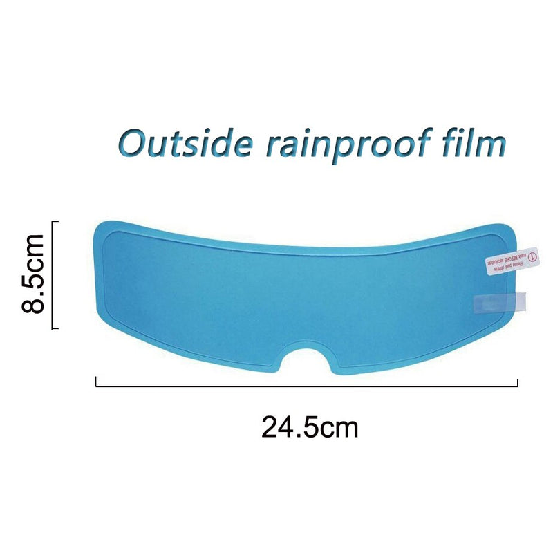 Película Anti-Chuva Para Visor Do Capacete Adesivos Para Motoqueiro