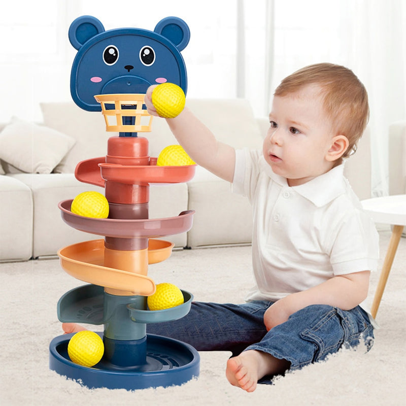 Brinquedo Educativo Para Bebê Torre Rolling Ball