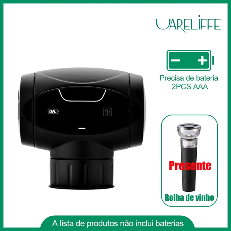 Dispensador Elétrico de Vinho Automático 3 em 1 - Aerador, Decantador e Dispensador