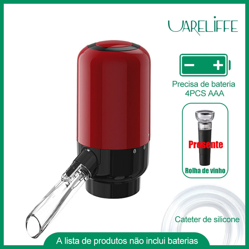 Dispensador Elétrico de Vinho Automático 3 em 1 - Aerador, Decantador e Dispensador