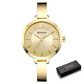 Relógio Feminino Minimalista Fashion Gold - Curren