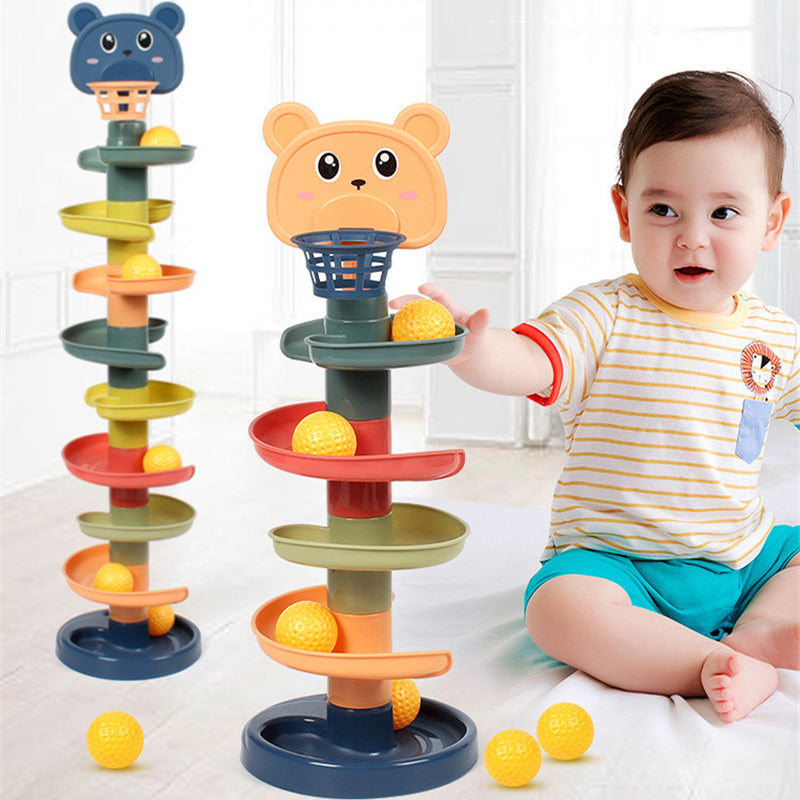 Brinquedo Educativo Para Bebê Torre Rolling Ball